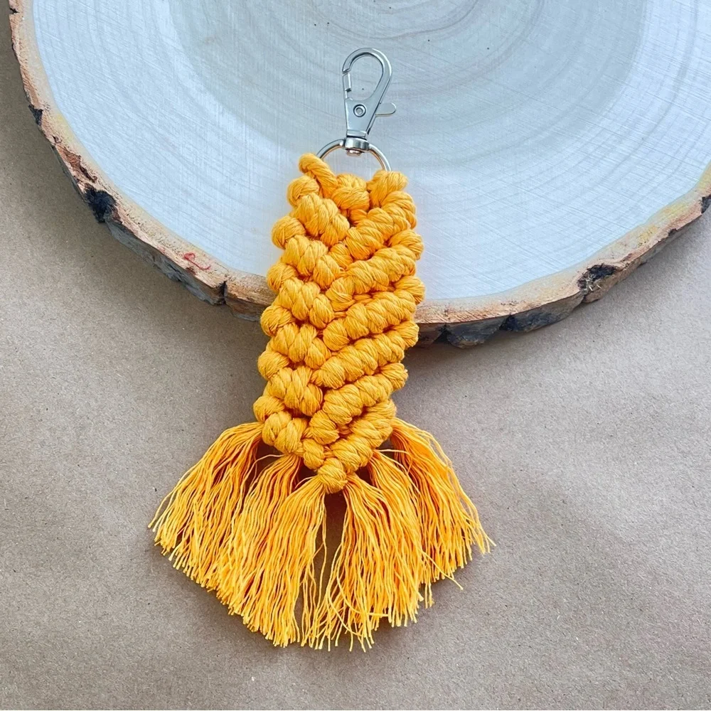 Braided Handcrafted Boho Macrame Keychain